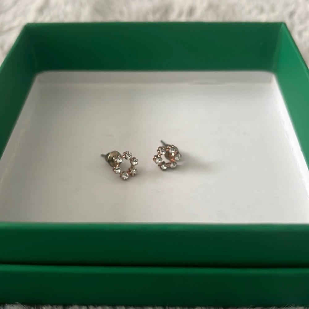 Dainty floral stud earrings